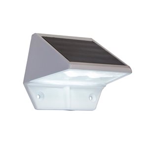 Classy Caps Deck and Wall Light White Aluminum 3.5-in x 2.5-in