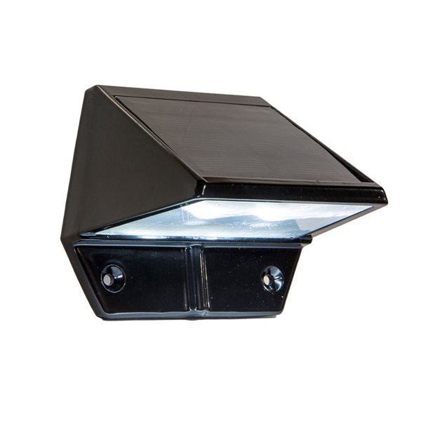 Classy Caps Black Aluminum Solar Deck and Wall Light