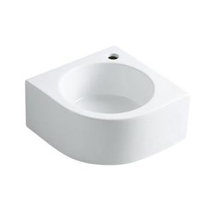 Elements of Design Manhattan White Vessel Round Bathroom Sink