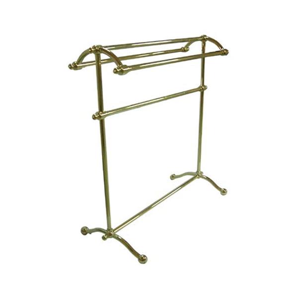 Maximilien 3-Bar Wall Mount Towel Rack in Brushed Brass