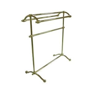 Elements of Design Vintage Polished Brass Freestanding Towel Rack