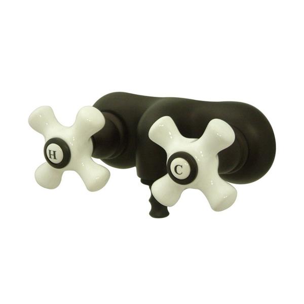 Elements of Design Hot Springs Bronze Wall Mount Bathtub Faucet