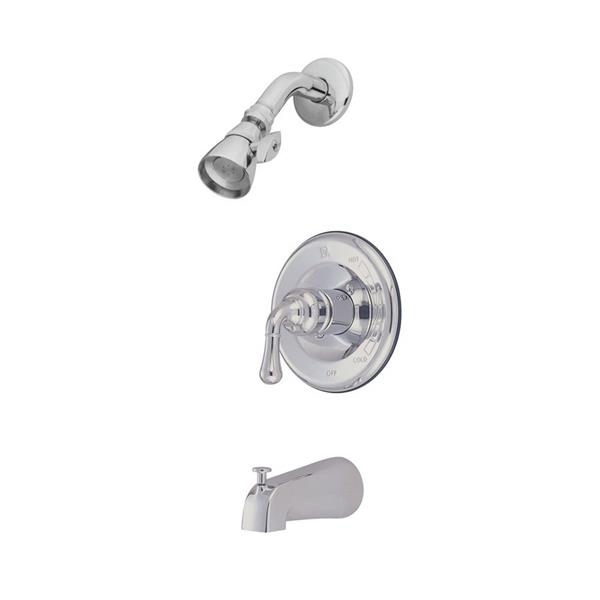 Elements of Design Magellan Chrome 1 handle Bathtub And Shower Faucet with Valve