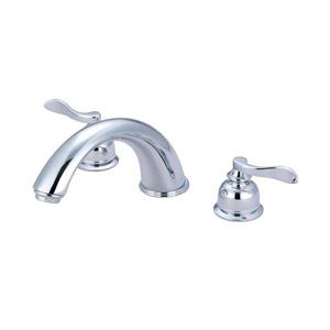 Elements of Design NuWave Chrome Freestanding Bathtub Faucet