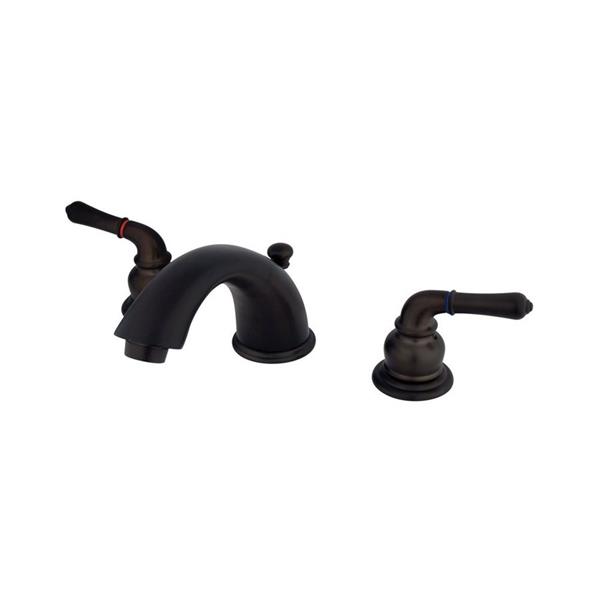 Elements of Design Oil-Rubbed Bronze 2-Handle Widespread Deck Mount Bathroom Faucet