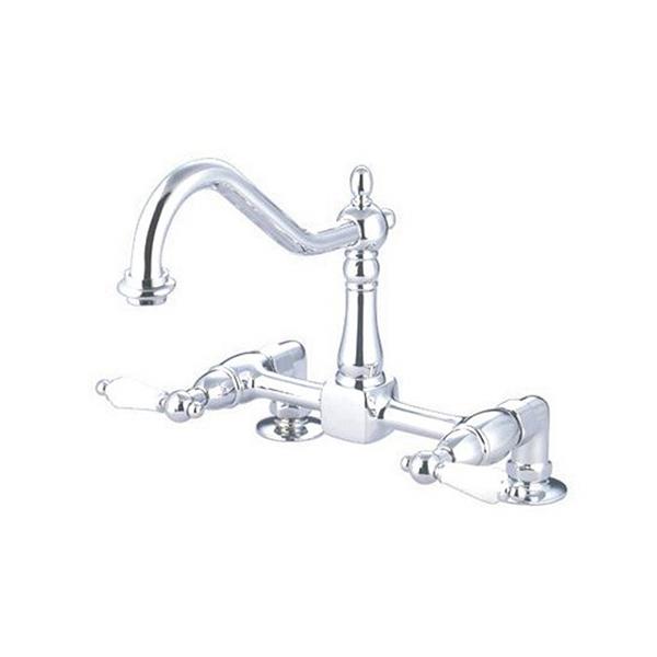 Elements Of Design Chrome 8 In Lever Handle Deck Mount Kitchen Faucet Es1141pl Rona 4888