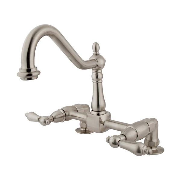 Elements of Design Satin-Nickel 8-in Level-Handle Deck Mount Kitchen ...