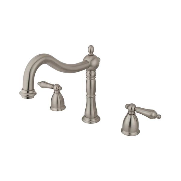 Elements of Design Satin Nickel Deck Mount Bathtub Faucet