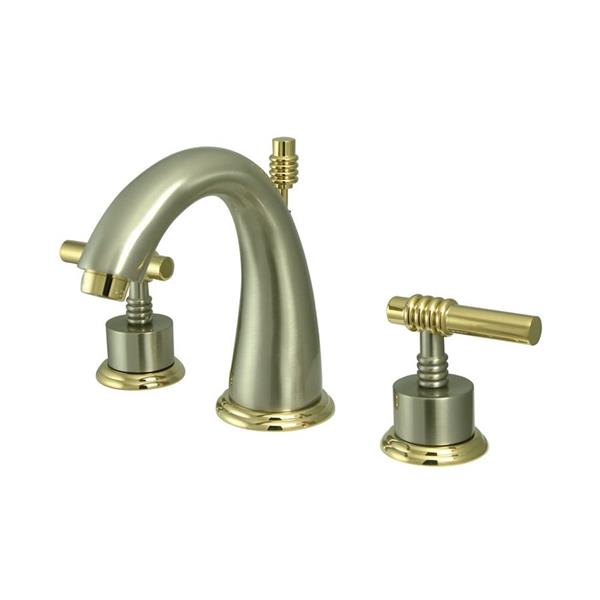 Widespread Brass Bathroom Faucet - Unlacquered Brass Bathroom Faucet |  Insideast