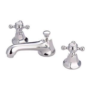 Elements of Design New York Chrome Buckingham cross handle Widespread Bathroom Sink Faucet