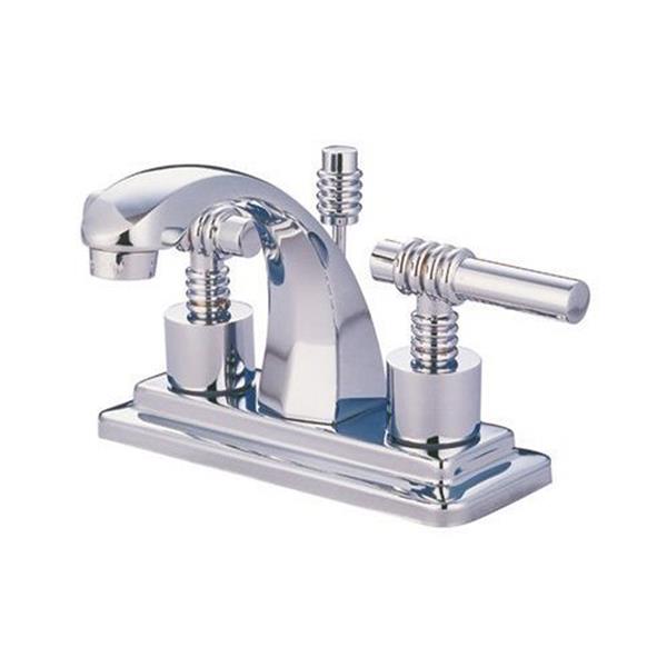 Elements of Design Manhattan Chrome 2Handle 4in Centerset Bathroom