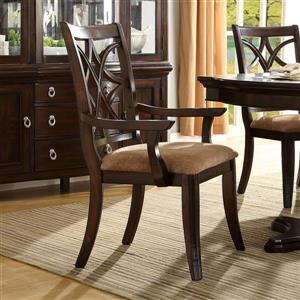 Homelegance Keegan Traditional Neutral-Tone Arm Chairs (Set of 2)