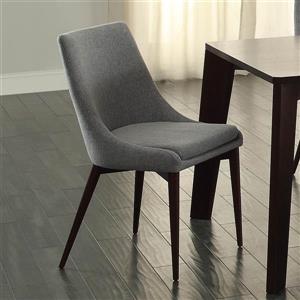 Chaises contemporaines Homelegance Fillmore, ensemble de 2, gris