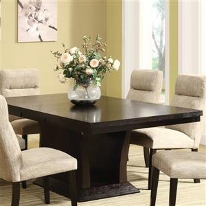 Homelegance Avery Rich espresso Composite Extending Dining Table