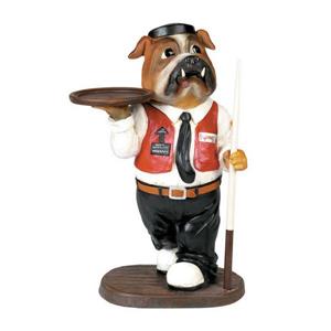 RAM Game Room Products 13-in x1.45-ft x 27-in Painted Interior Waiter Statue Accent
