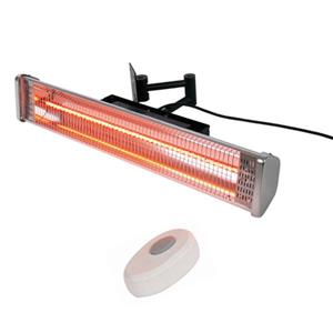 AZ Patio Heater 6-in Silver Stainless Steel 5,118 BTU 120 Volt Stainless Steel Electric Patio Heater