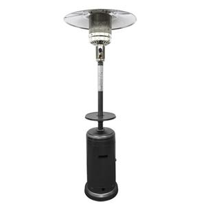 AZ Patio Heater 41000-BTU Hammered Silver Steel Floorstanding Liquid Propane Patio Heater