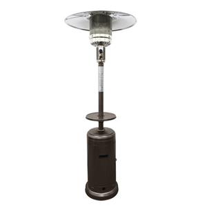 AZ Patio Heater 41000-BTU Hammered Bronze Steel Floorstanding Liquid Propane Patio Heater