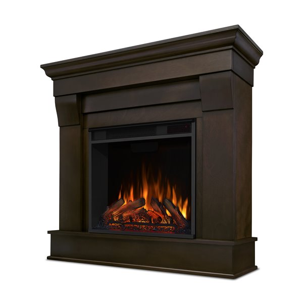 Real Flame 40 9 In W Dark Walnut Led Electric Fireplace 5910e Dw