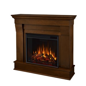 Real Flame 40.9-in W Espresso LED Electric Fireplace