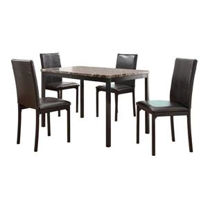 Homelegance Tempe Traditional Dark Brown Side Chair (Set of 4)