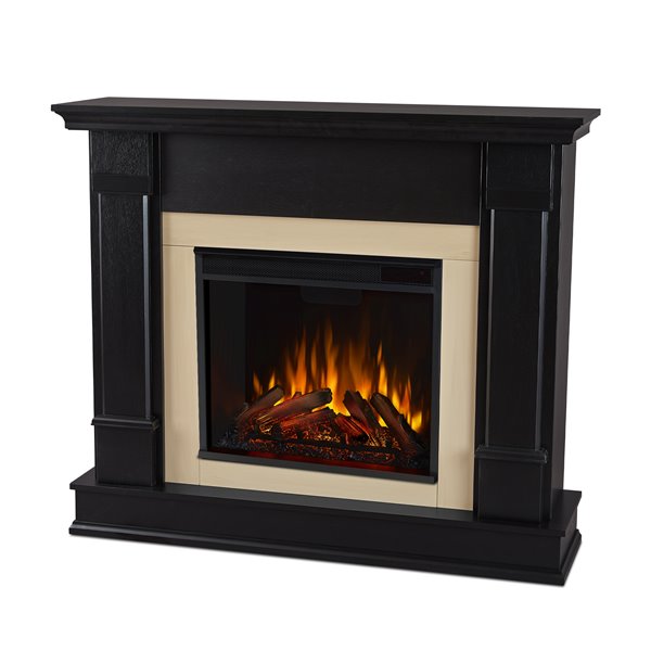 Real Flame 48 In W Black Led Electric Fireplace G8600e B Rona