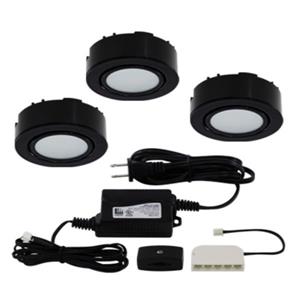 Liteline Corporation LED 3K 12V 2W Black 3-Puck Light Kit