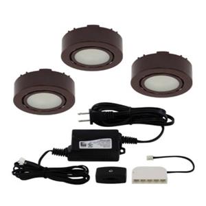 Liteline Corporation LED 3K 12V 2W Brown 3-Puck Light Kit