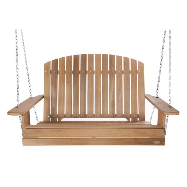 All Things Cedar 74-in x 82-in Natural Pergola Swing Set