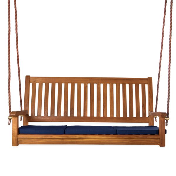 All Things Cedar 26-in x 54-in Brown Teak Swing