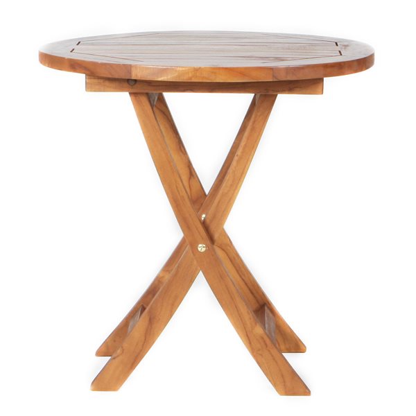 round teak side table outdoor