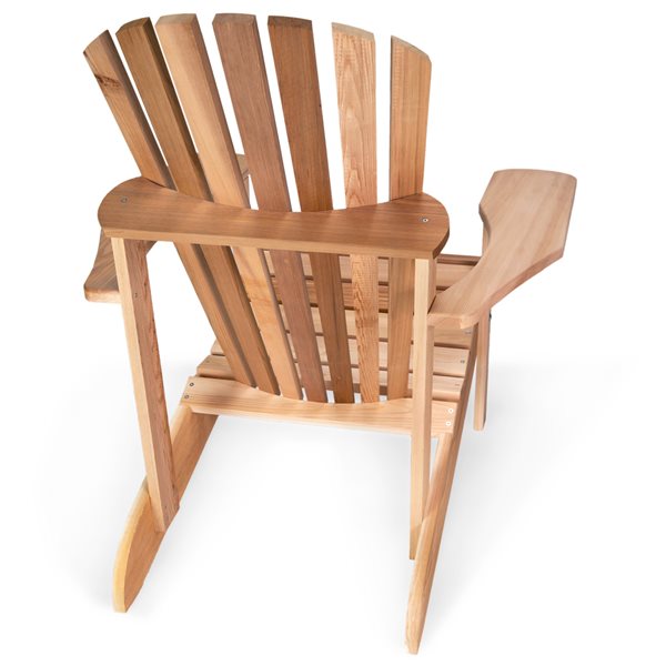 All Things Cedar 3 pc Natural Adirondack Chair Set