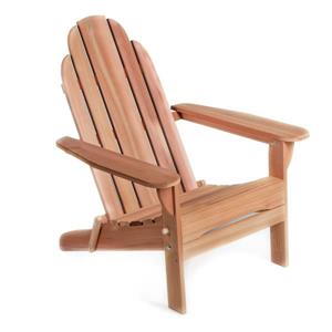 All Things Cedar Andy 31-in x 35-in x 38-in Clear Western Red Cedar Folding Adirondack Chair