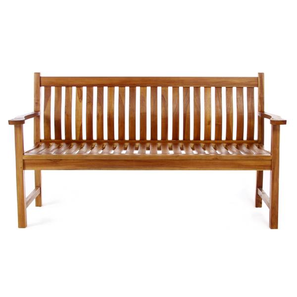 Banc en teck pour le jardin, 64 po