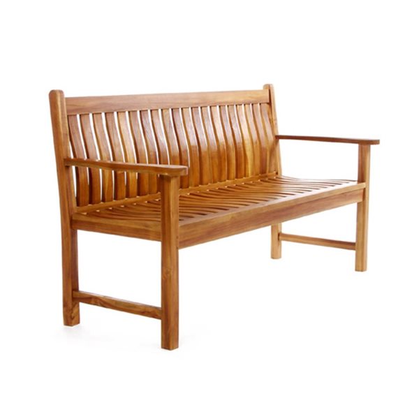 Banc en teck pour le jardin, 64 po