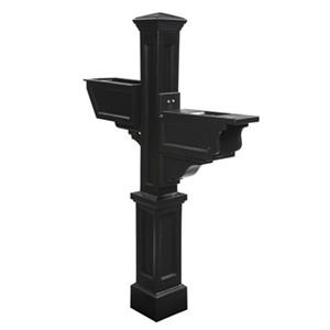 Mayne Signature Plus 3-ft Black  Mailbox Post