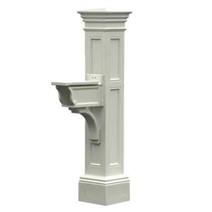 Mayne Estate Liberty 2.5-ft White In Ground Mailbox Post