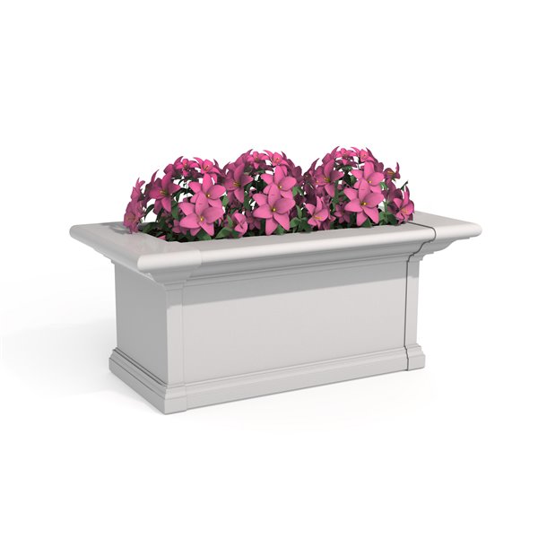 Mayne Yorkshire 2-ft White Window Box,