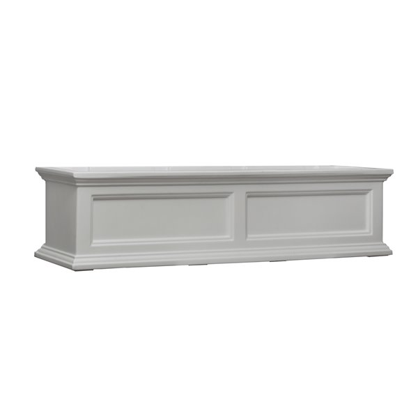 Mayne Fairfield 4-ft White Window Box