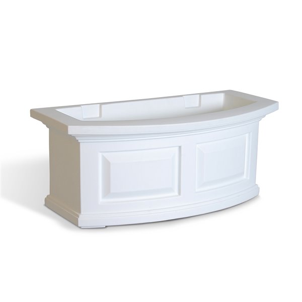 Mayne Nantucket 2-ft White Window Box