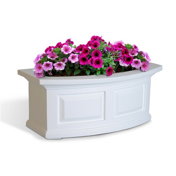 Mayne Nantucket 2-ft White Window Box