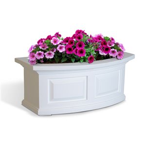 Mayne Nantucket 2-ft White Window Box