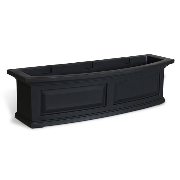 Mayne Nantucket 3-ft Window Flower Box - Black