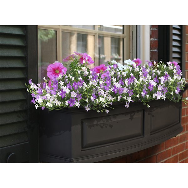 Mayne Nantucket 3-ft Window Flower Box - Black
