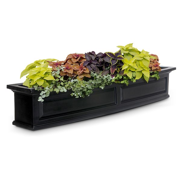 Mayne Nantucket 5-ft Black Window Box