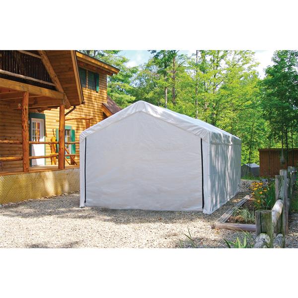 ShelterLogic Canopy Enclosure Accessory Kit - 10-ft x 20-ft - White