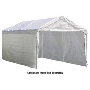 ShelterLogic Canopy Enclosure Accessory Kit - 10-ft x 20-ft - White