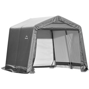 Shed-in-a-Box Storage Shelter 10 x 10 x 8 ft Gray