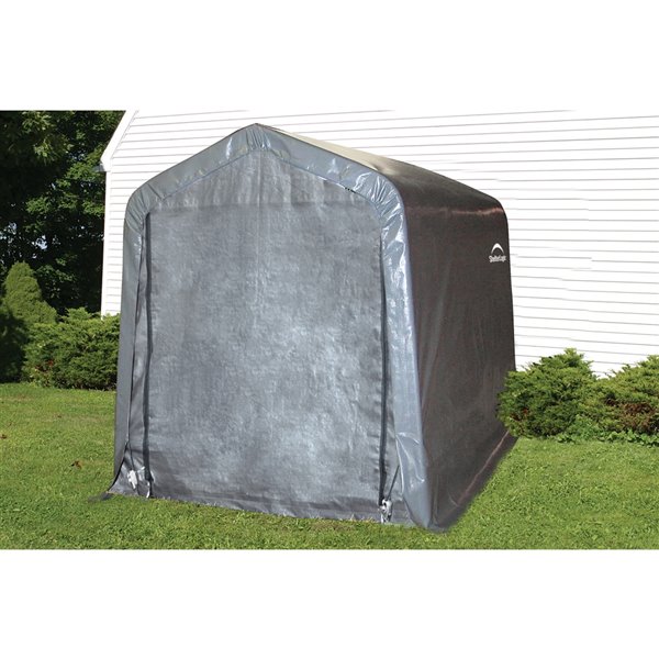 SHELTERLOGIC Shed-in-a-Box Storage Shelter x 10 x 6.5 ft Gray 70403 RONA