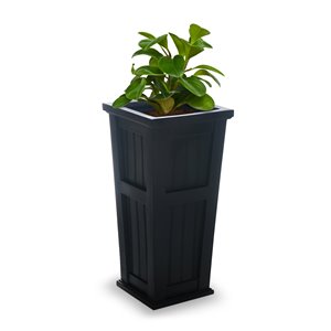 Mayne Cape Cod 32-in Tall Black Planter